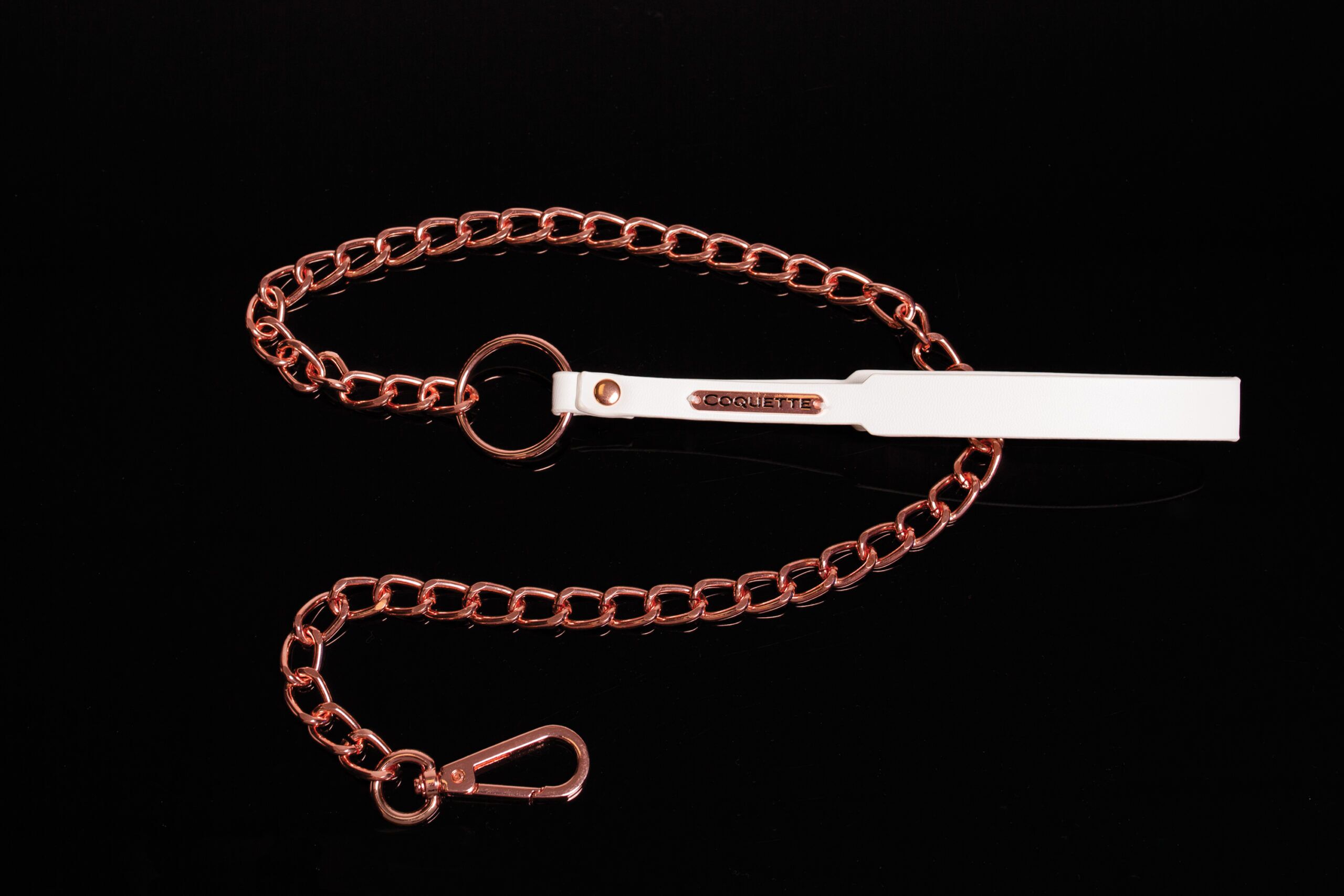 Coquette Laisse Blanche et Rose gold