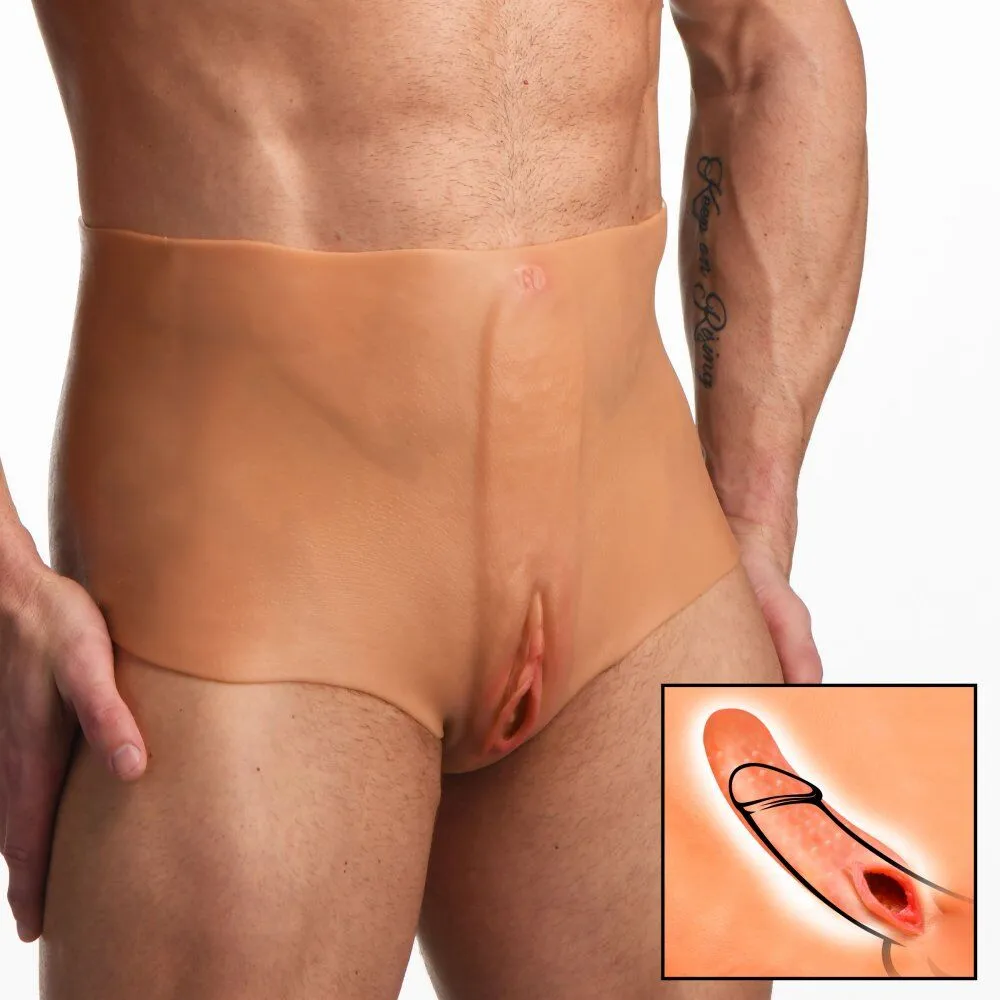 Pussy Panties Silicone Vagina + Ass Panties AH213