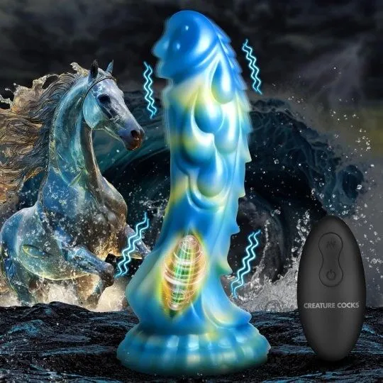 Gode Vibrant en Silicone Sea Stallion avec Télécommande AH168