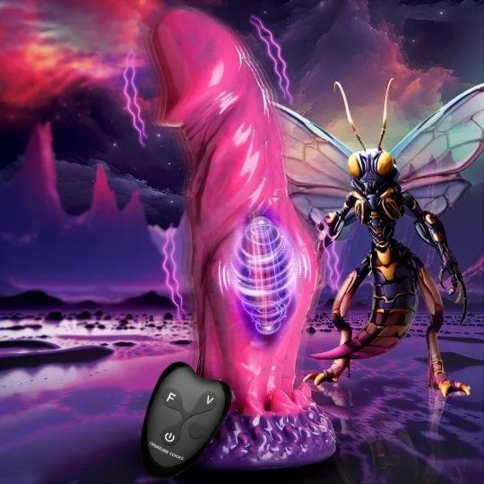 Xenox Dildo Silicone Vibrant avec Télécommade AH362