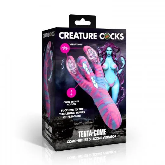 Tenta-Come Come-Hither Tentacle Silicone Vibrator AH516
