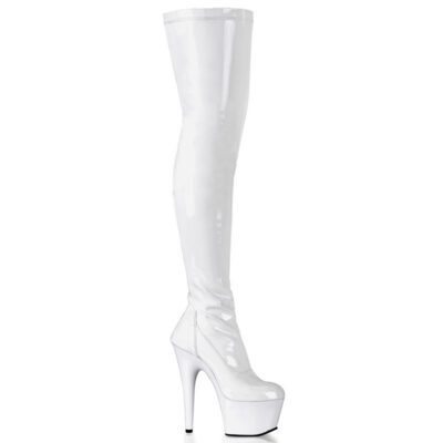 Adore 3000 Bottes à Plateforme Blanches Extensibles