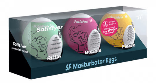 Satisfyer Egg Masturbateurs (3) Riffle, Bubble, Fierce SF01807