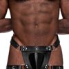 Padlock Thong Faux Cuir 550-266