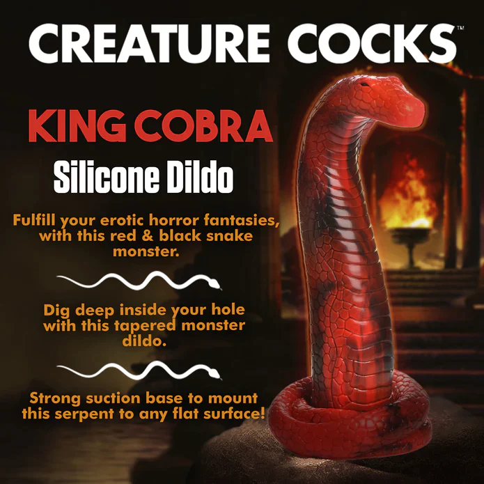 Creature Cock King Cobra Silicone Dildo