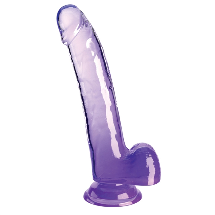 King Cock Clear 9" With Balls 57581