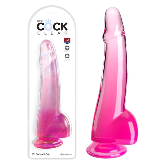 King Cock Clear10" With Balls 5761