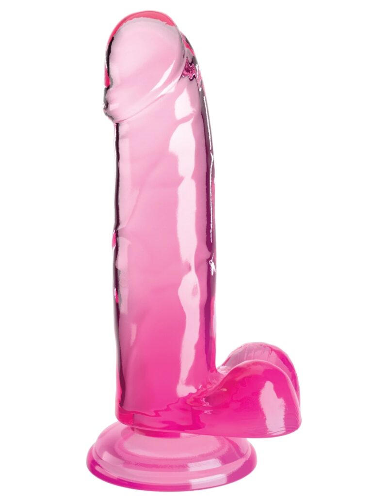 King Cock Clear 7" Cock with Balls 57541