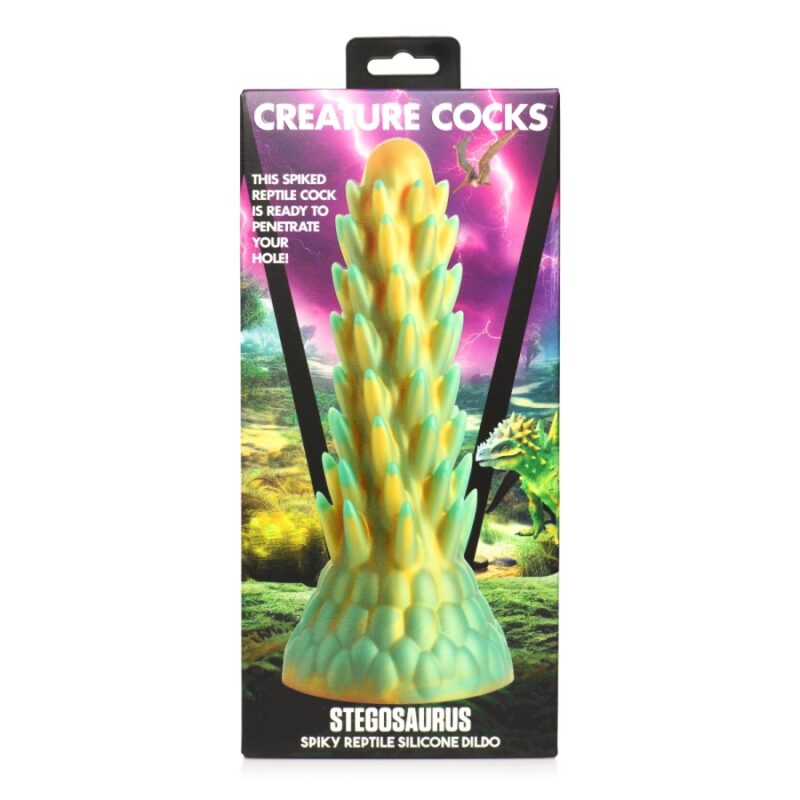 Creature Cocks - Stegosaurus Spiky Reptile Silicone Dildo AH294
