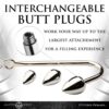 Anal Hook Trainer with 3 Plugs AH261