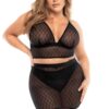 3 Pièces en Mesh Losange