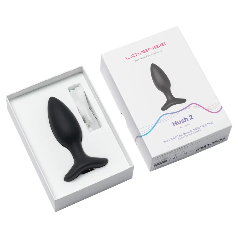 Lovense Lovense - Hush 2 - Vibrating Remote-Controlled Butt Plug – 1.5”