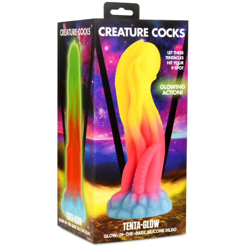 Creature Cocks - Tenta-Glow Silicone Dildo XRAH352