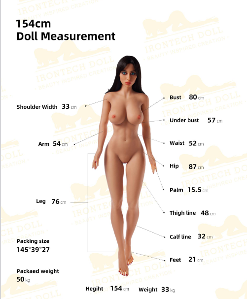Angelina Hybrid Real Doll 154cm Bonnet D (En Stock)