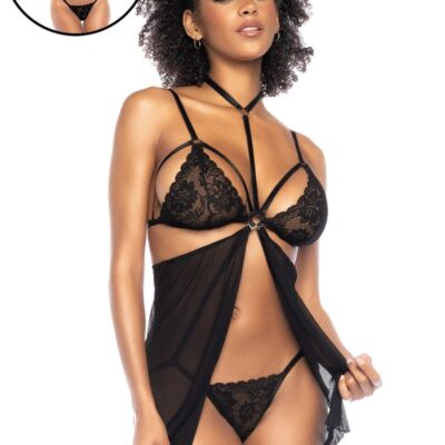 Teddy/ Babydoll en Mesh et Dentelle 7499