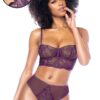 2 Pièces Mesh et Dentelle Baie 8862