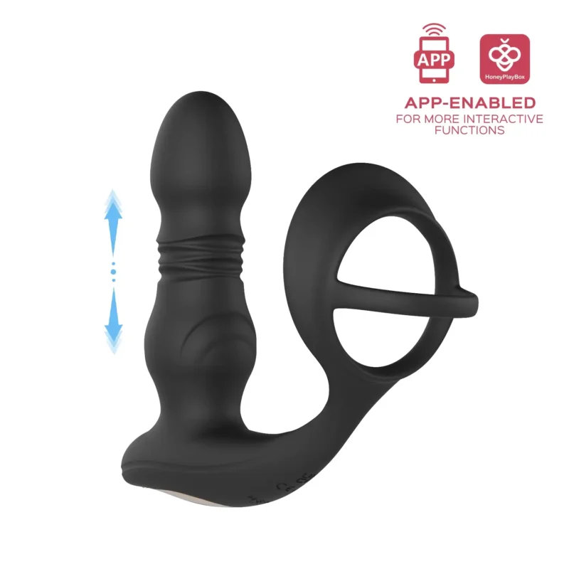 Cyrus- App-Controlled Thrusting Prostate Massager With Cock Ring