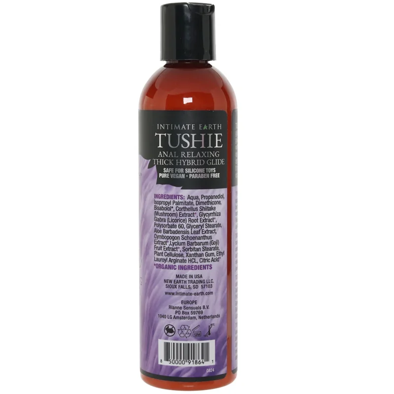 Intimate Earth - Tushie Hybrid Lubrifiant Anal Relaxant 240ml/ 8oz.