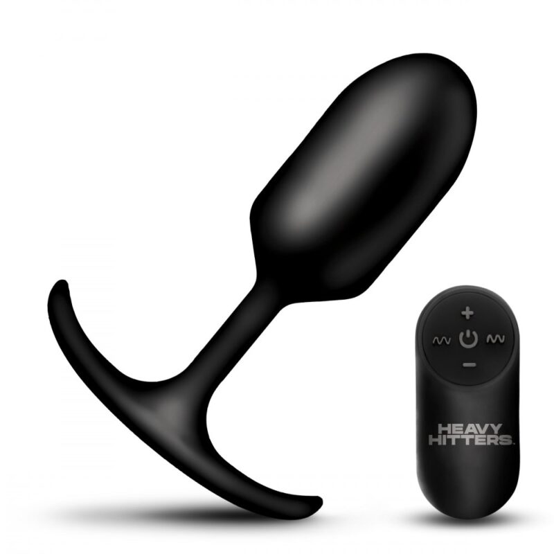 Silicone Anal Plug Lourde et Vibrante XL AH640XL