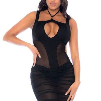 Robe en Mesh à Culotte Intégrée 40014