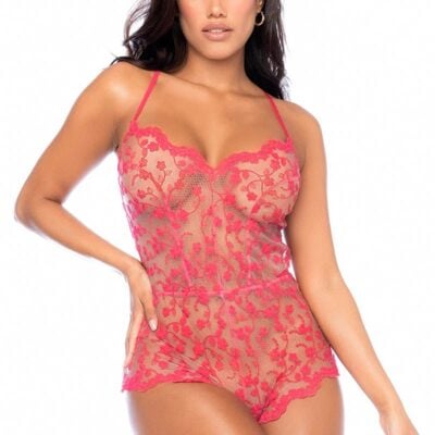 Romper en Mesh Brodé 7543