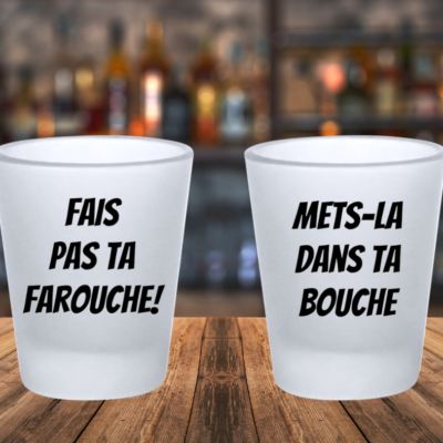Verres et tasses humoristique la zone festive