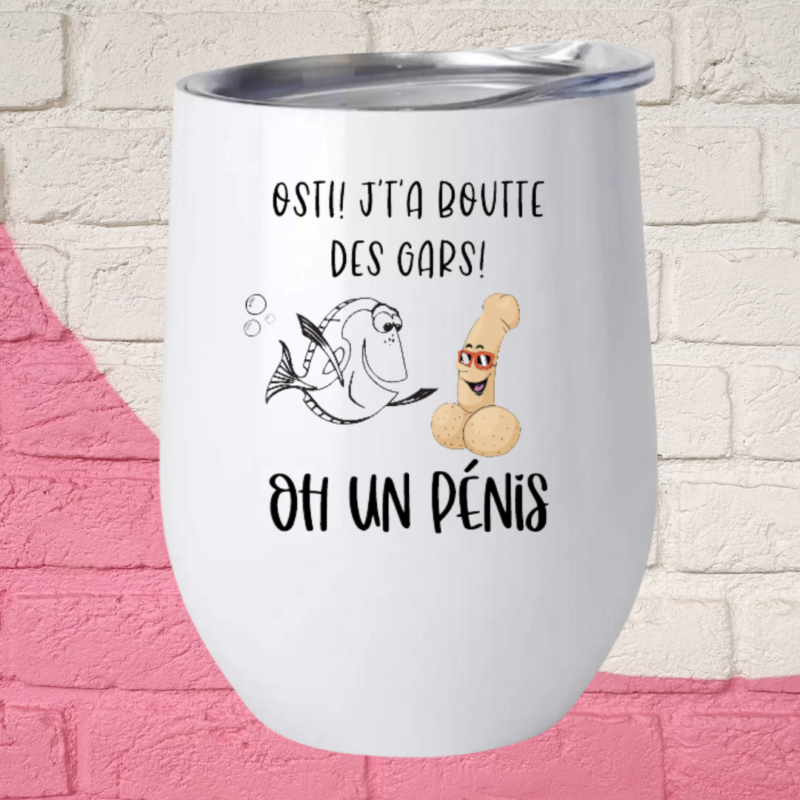 Verres et tasses humoristique la zone festive