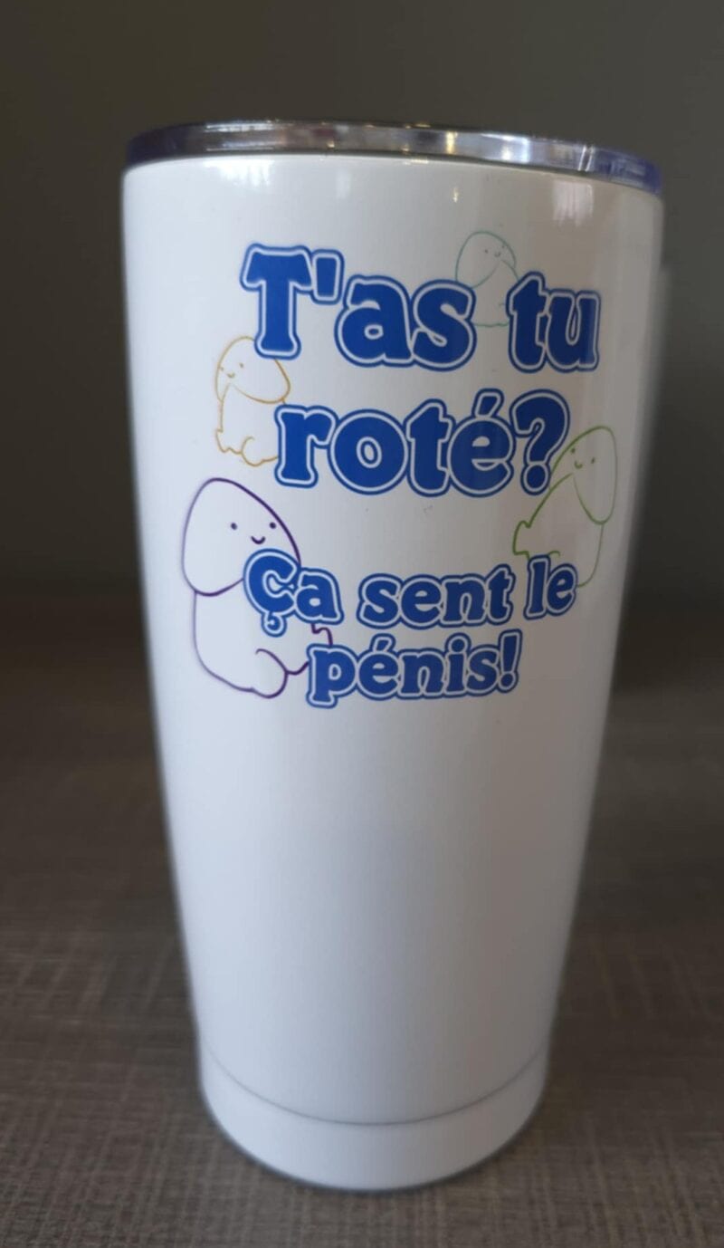 Verres et tasses humoristique la zone festive