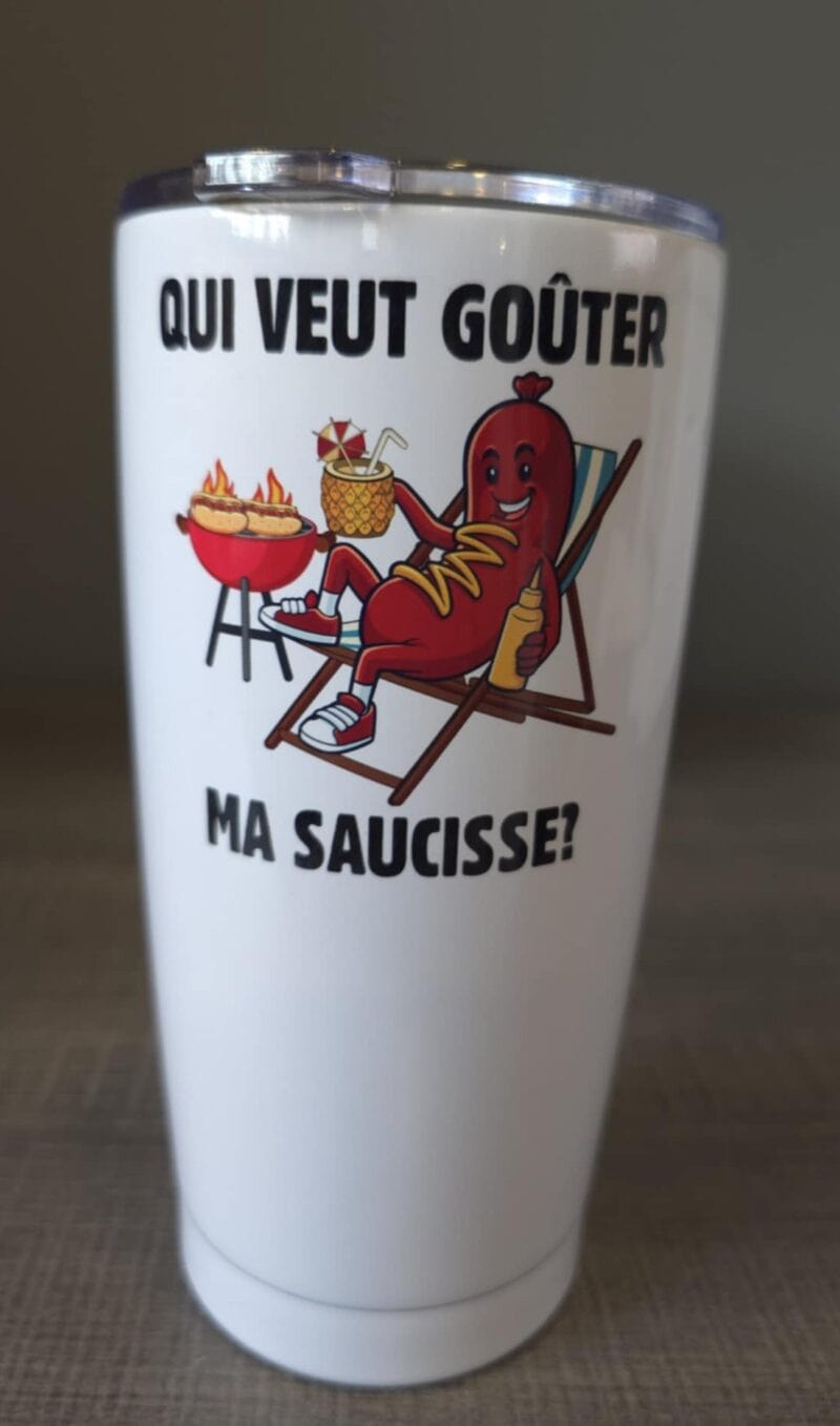 Verres et tasses humoristique la zone festive