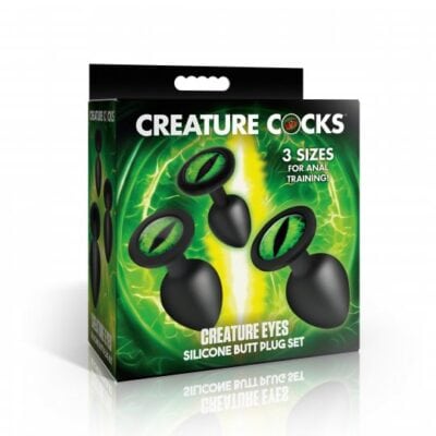 Creature Eyes Ensemble de plugs anaux en silicone AH736