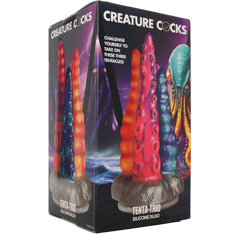 Creature Cocks - Tentacle Trio - Silicone Dildo AH502