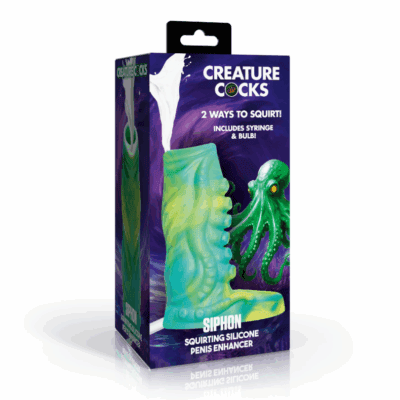 Creature Cocks - Tentacle Squirting Silicone Penis Enhancer AH726