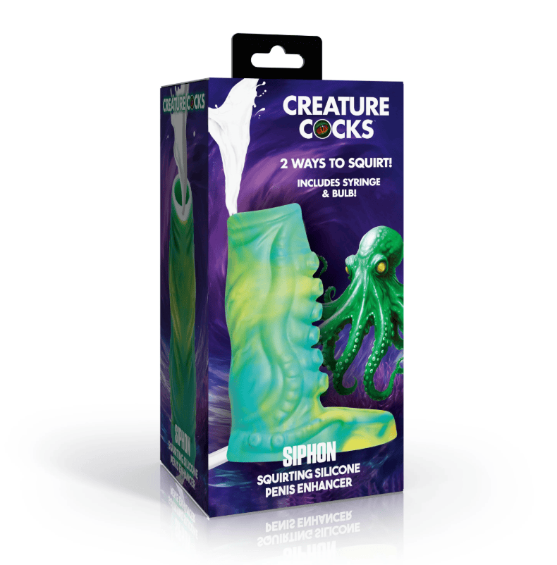 Creature Cocks - Tentacle Squirting Silicone Penis Enhancer AH726
