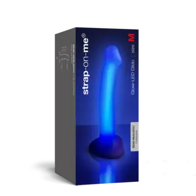 Glow-Led Dildo M de Strap-on-me SM8743