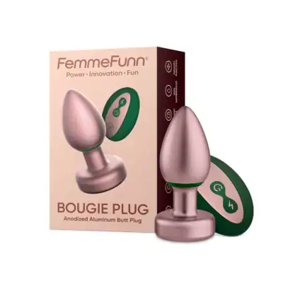 Bougie Plug- with remote - Rose Gold - Anodized Aluminium - Femmefunn - FF-1052-08