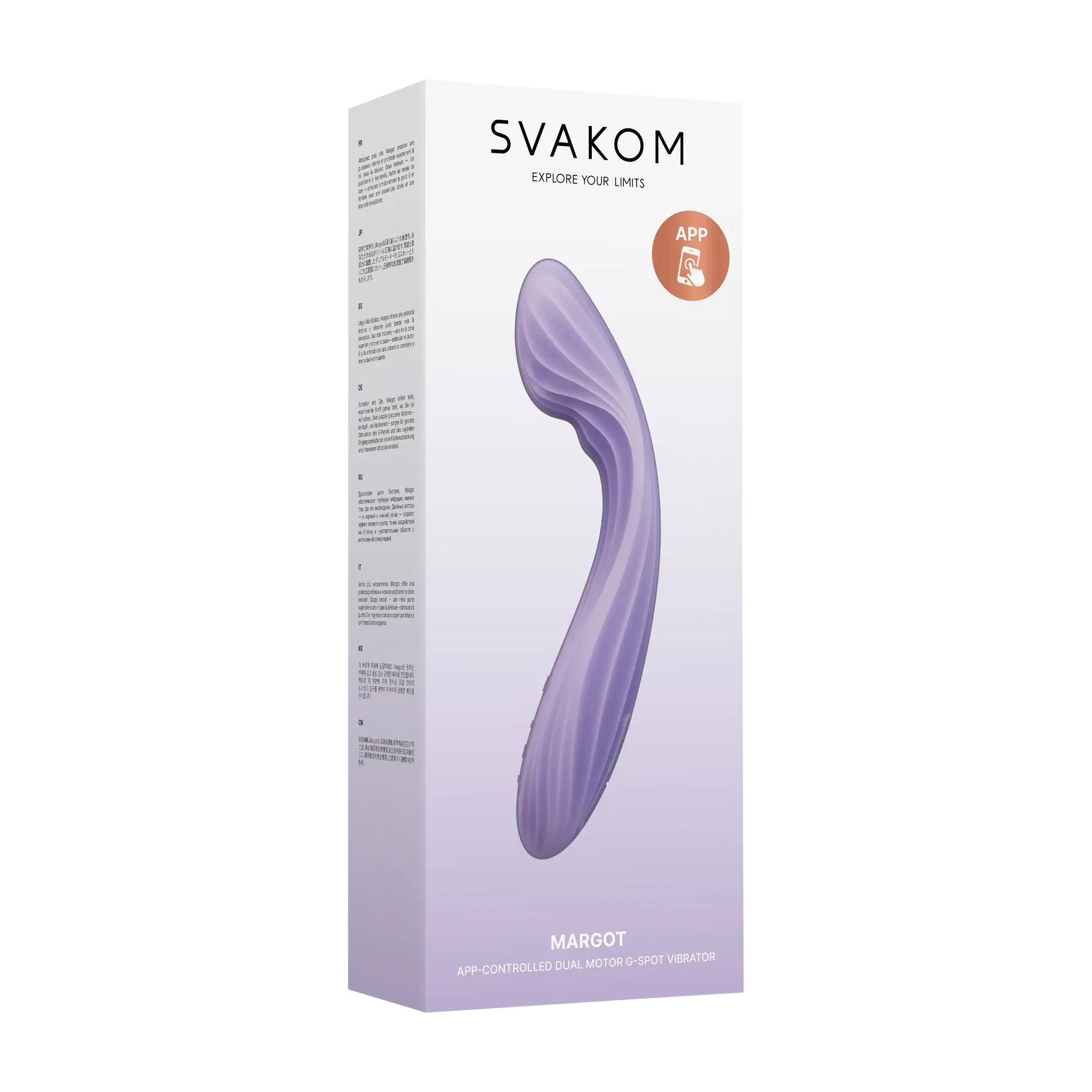 MARGOT Dual-Motor G-Spot Vibrator- Heating Function- Lilac - Svakom - SA614A