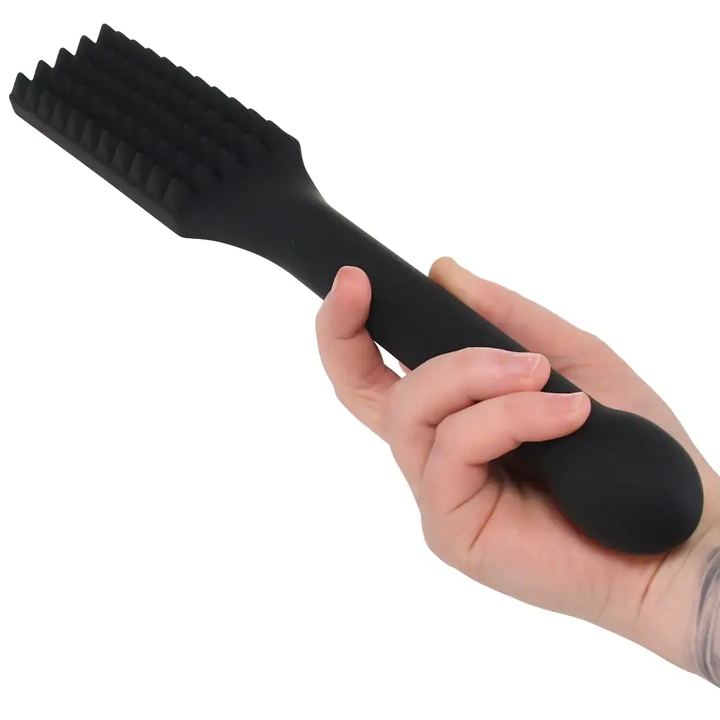 Edge Spiked Silicone Paddle à Poignée Insérable SS-980542