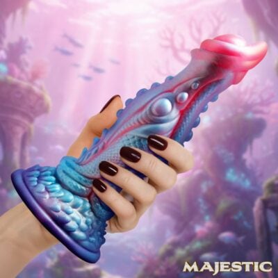 Dildo Sirène Delphine Silicone Majestic par Creature Cock AH895