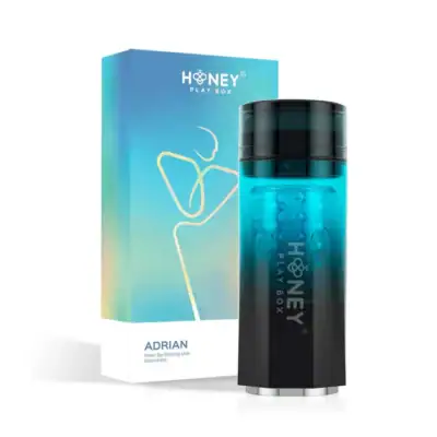 ADRIAN Waterproof Auto Male Masturbator- Honey Play Box - AC-22-866BLU