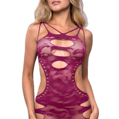 Robe Ajustée Dentelle Léopard – Multi-Sangles V814