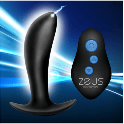 Plug Prostatique Électrostimulation Zeus Pro-Shocker – Vibrations & eStim avec Télécommande AG551