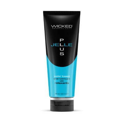 Wicked Jelle Plus Lubrifiant Anal 240 ml – Gel Épais à Base d’Eau avec Relaxants Naturels