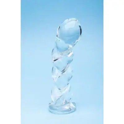 Clarity Glass Dildo Spiralé Seraphic Braid 5.7” – Stimulation Texturée CLA27