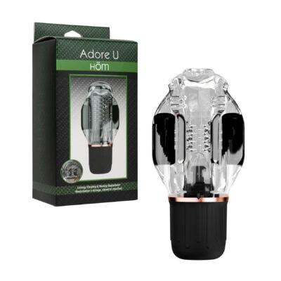 Adore U Höm – Masturbateur Vibrant Chauffant à Effet Léchage Rechargeable la0580