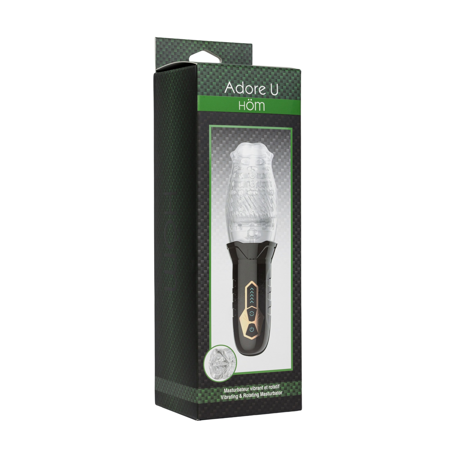 Adore U Höm – Masturbateur Vibrant et Rotatif Rechargeable LA0583