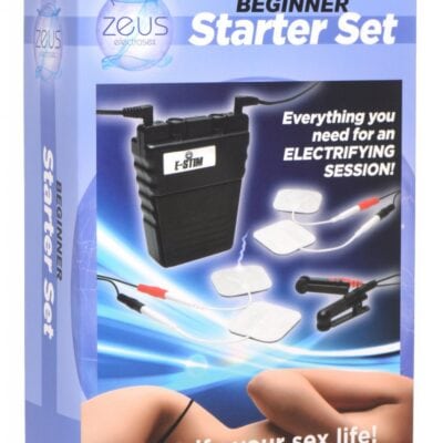 Zeus Beginner Electrosex Kit – Kit d’Électrostimulation BDSM Débutant avec Boîtier de Contrôle et Accessoires MI800