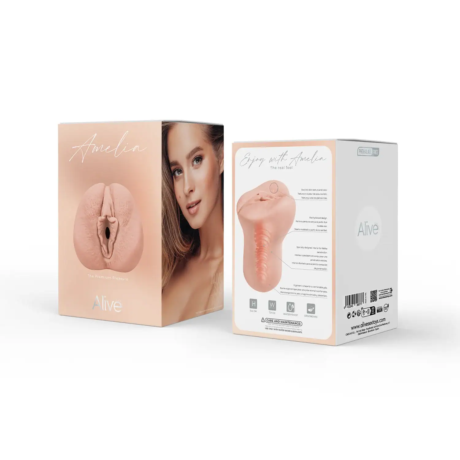 Alive Amelia – Masturbateur Réaliste en TPE Ultra Doux et Réutilisable 30877