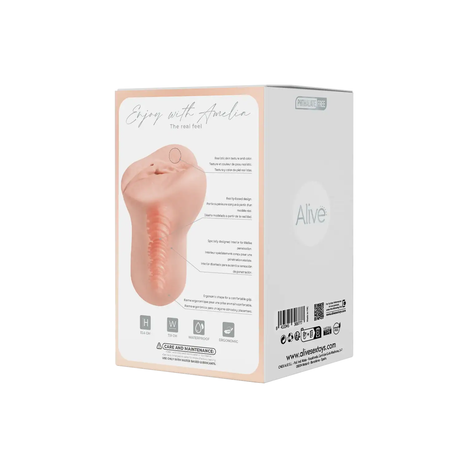Alive Amelia – Masturbateur Réaliste en TPE Ultra Doux et Réutilisable 30877