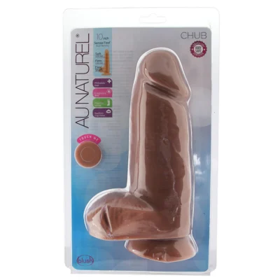 Dildo Réaliste Chub 10 po Sensa Feel Mocha – Au Naturel 027225