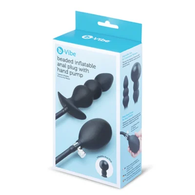 b-Vibe Plug Anal Gonflable | Plug en silicone avec pompe BV5922